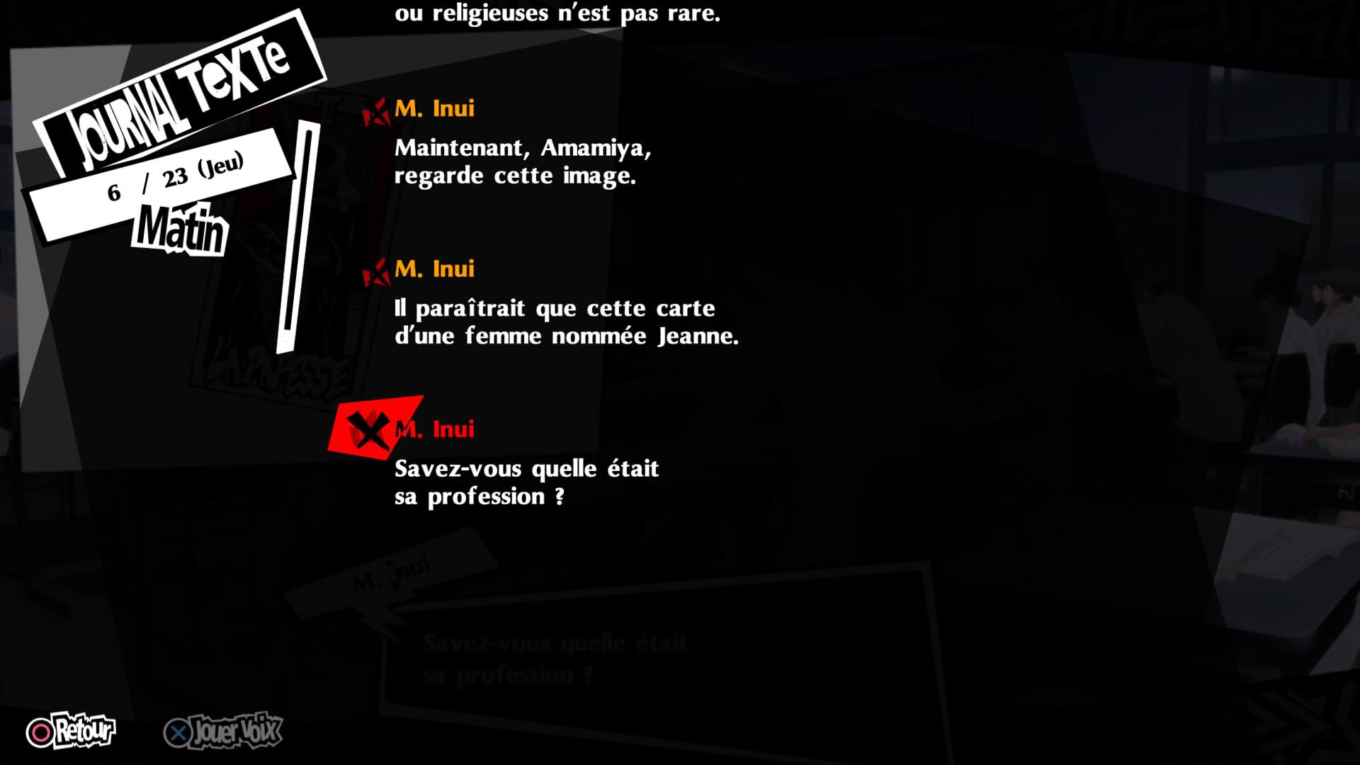 Le manque flagrant d'effort dans la traduction de P5R